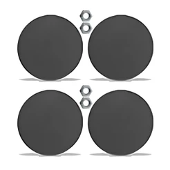 Kit Tapa Furo Manivela Porta Máquina Vidro Cinza Claro Universal