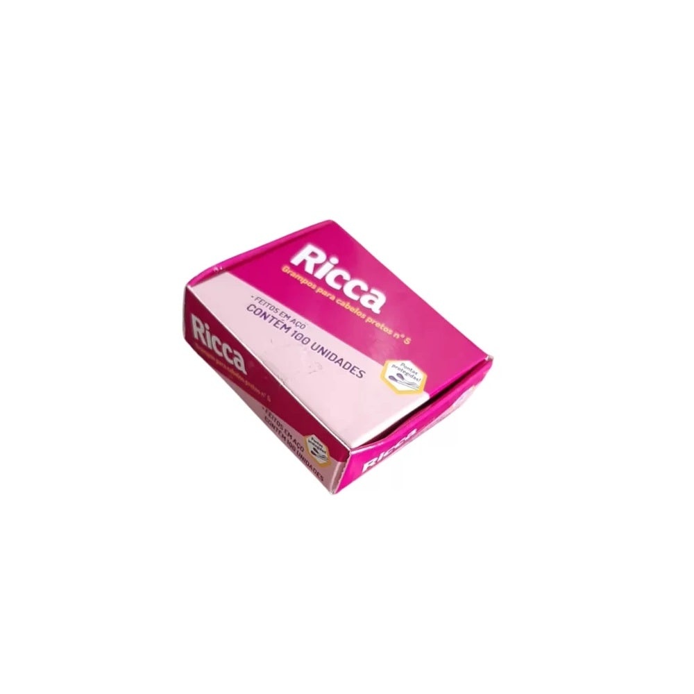 Grampo De Cabelo Ricca N.5 Loiro Com 100un - Beauty