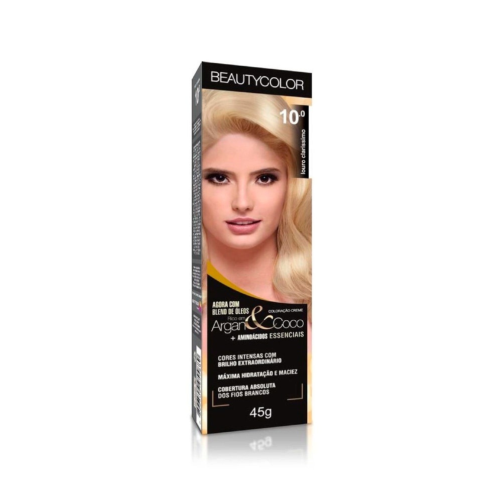 Tintura Beauty Color 10.0 Louro Claríssimo em Oferta na Shopee
