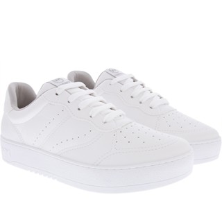 Tênis Via Marte Flatform Feminino Detalhe Perfuros Branco