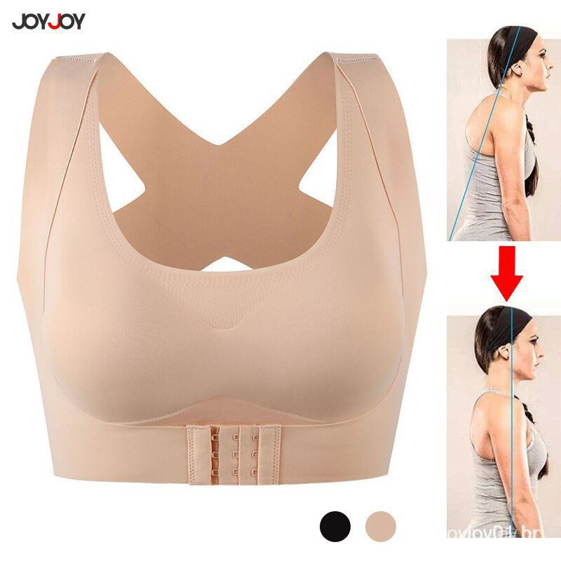 Kit 1/2 Sutiãs Femininos Ballet de Correção de Postura com Abertura Frontal – Push-Up com Bojo,Sem Costura e levanta sei