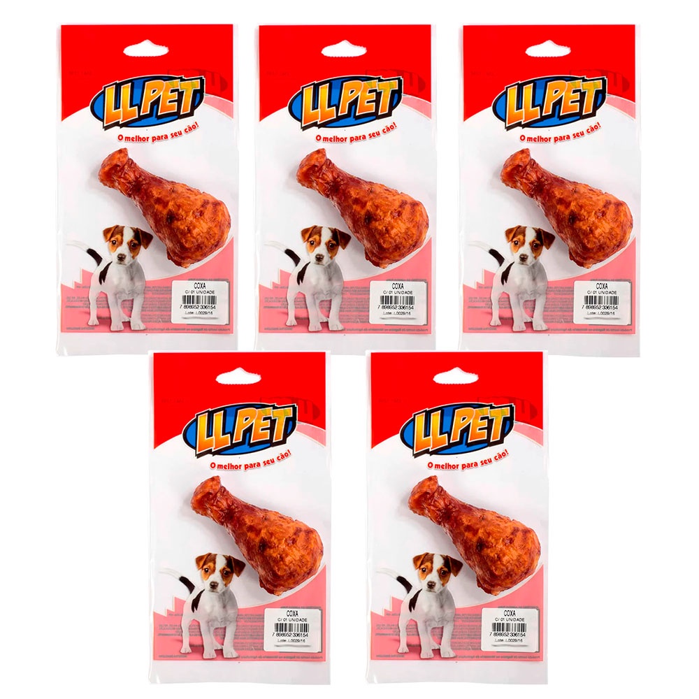 Kit 5 Un. Osso Coxa de Frango Para Cães LL Pet 1 Unidade em Oferta na Shopee