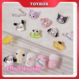 Desenho Animado Arte De Unhas Rhinestones Coração Sanrio Designer Encantos Para Artesanato 3D Manicure Nail Accessories Supply