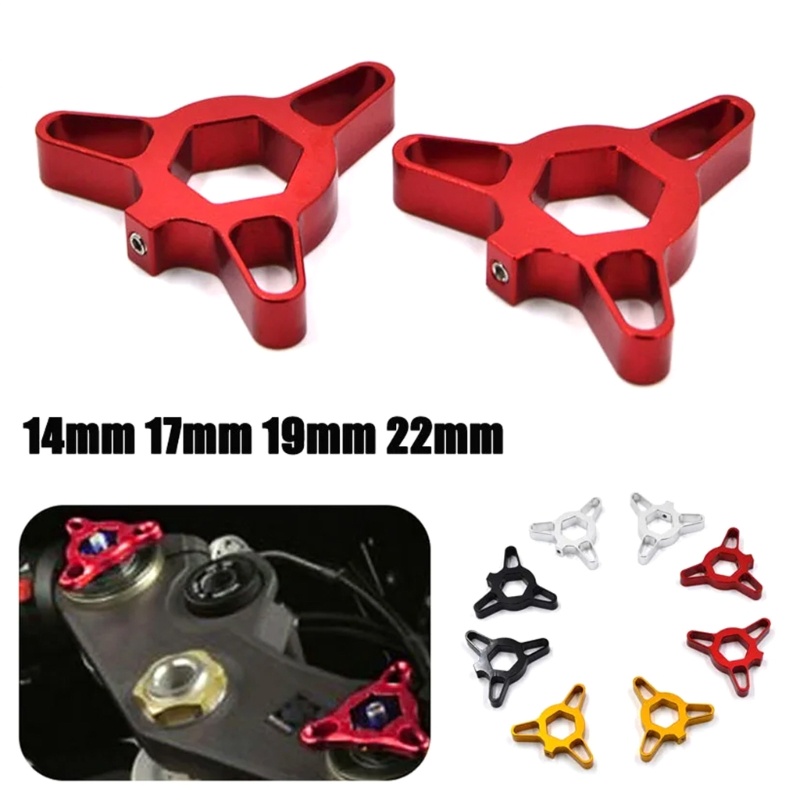 RUN 14-22mm Ajustadores Pré-Carga Garfo Suspensão Alumínio Para Modificação Motocicleta