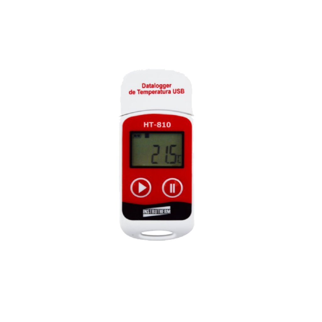 Datalogger Digital Escala -30 A 70°C 32000 Dados Termômetro Usb Software Ht-810 Portátil Instrutherm