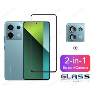 Película Protetora De Vidro E Câmera Macia 9D 2 Em 1 Para Xiaomi Redmi Note 13 Pro 5G 13 12 11 10 Pro Plus Pro+ 12s 11s 10s 13C 5G 4G