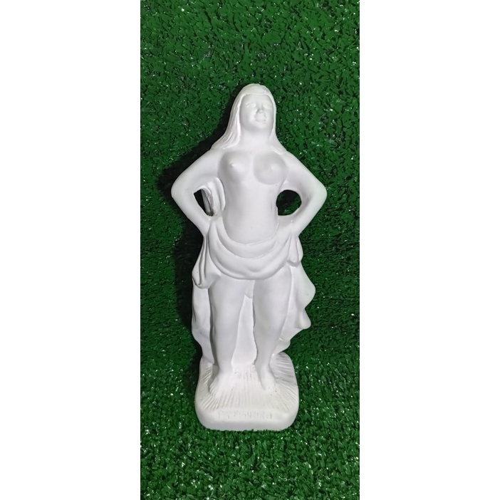 IMAGEM POMBA GIRA FIGUEIRA 23CM EM GESSO CRU
