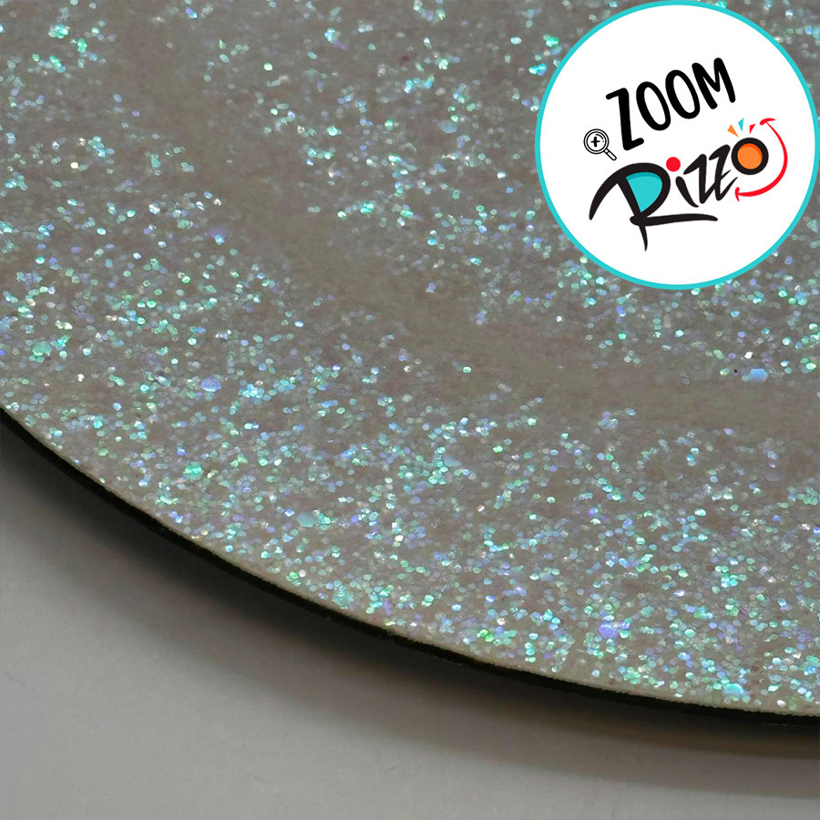 Sousplast Glitter Nacarado - 33cm - 1 unidade - Cromus - Rizzo