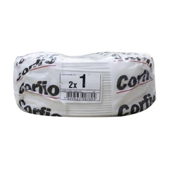 Cordão Paralelo Corfio 2x1mmx100m 300V Rolo Branco