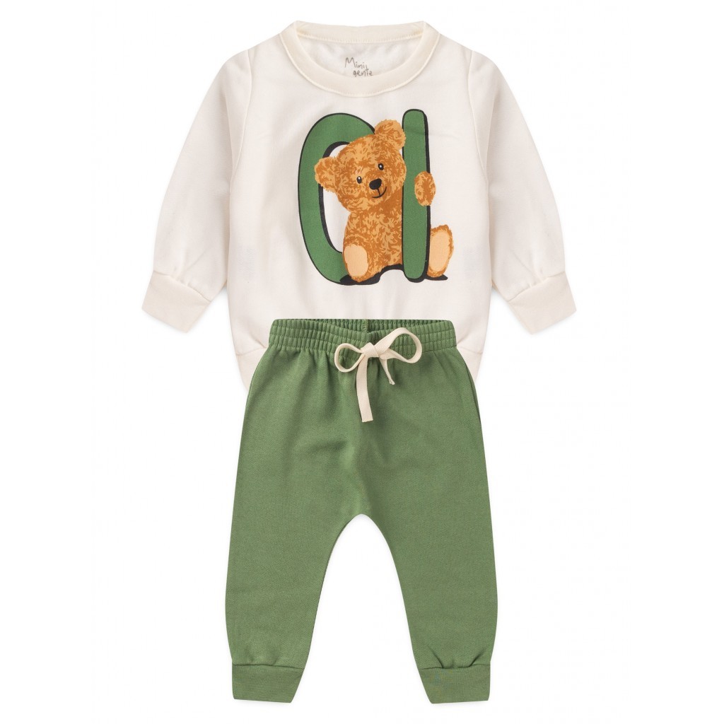 Conjunto Infantil Menino Moletom Peluciado OI