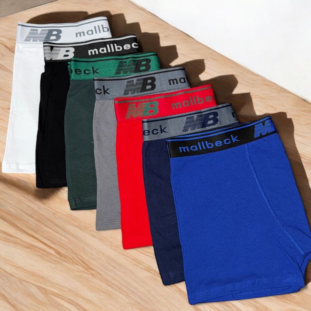 Kit 5 Cuecas Boxer de ALGODÃO Masculina Box Adult ...