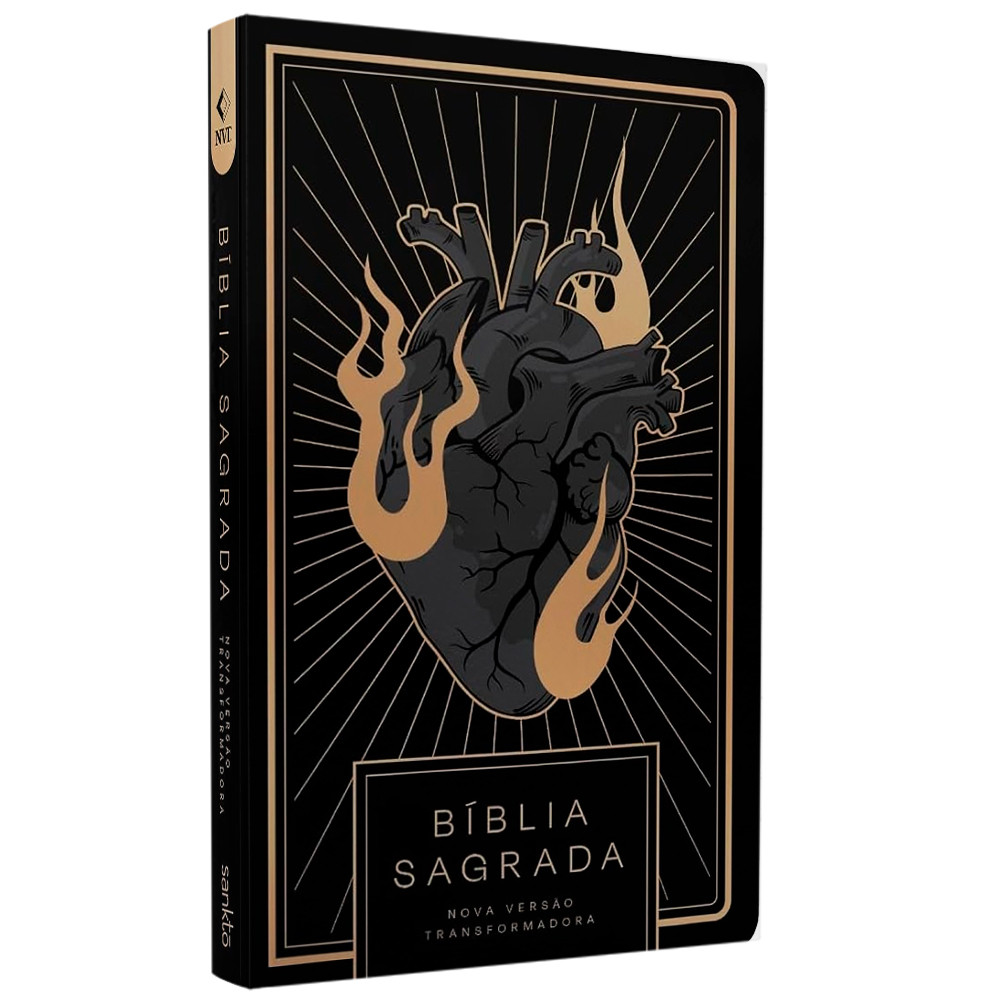 Bíblia Sagrada Coração All Black | NVT | Capa Dura