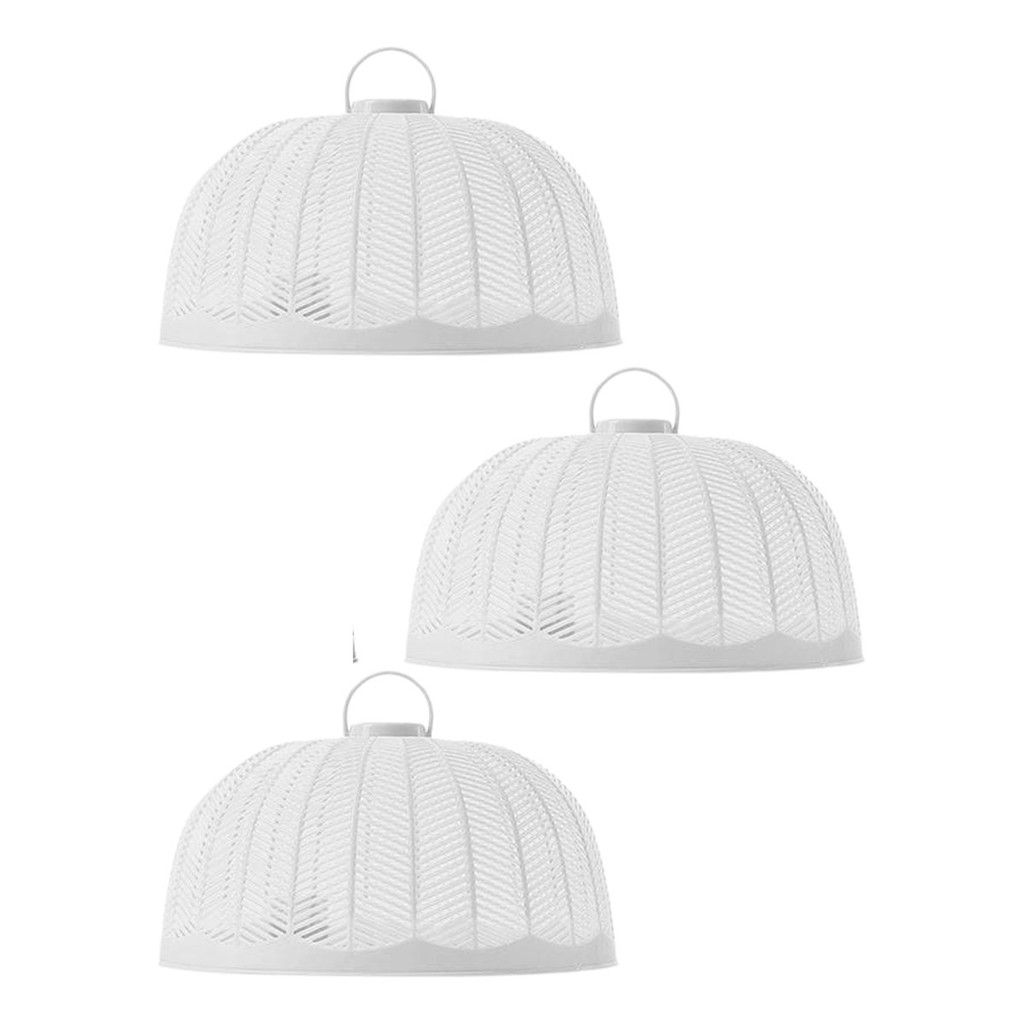 Tampa Tela Plastica Protetora P/ Alimentos Anti Mosquito 25cm C/ 3pçs mosquiteira