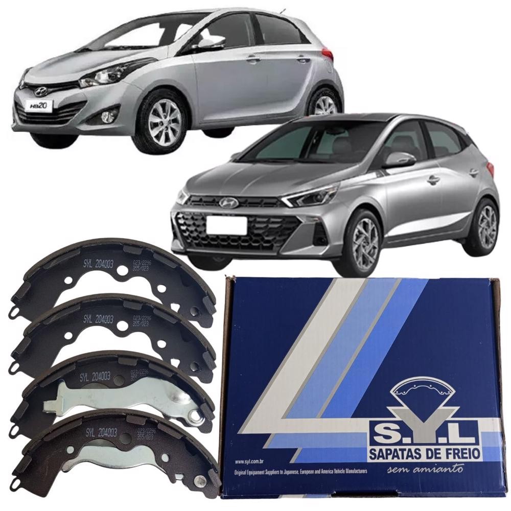 Sapatas Lonas Freio Traseiro Hyundai HB20 2012 2013 2014 2015 2016 2017 2018 2019 Syl em Oferta na Shopee