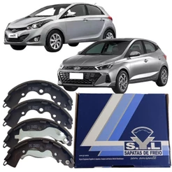 Sapatas Lonas Freio Traseiro Hyundai HB20 2012 2013 2014 2015 2016 2017 2018 2019 Syl