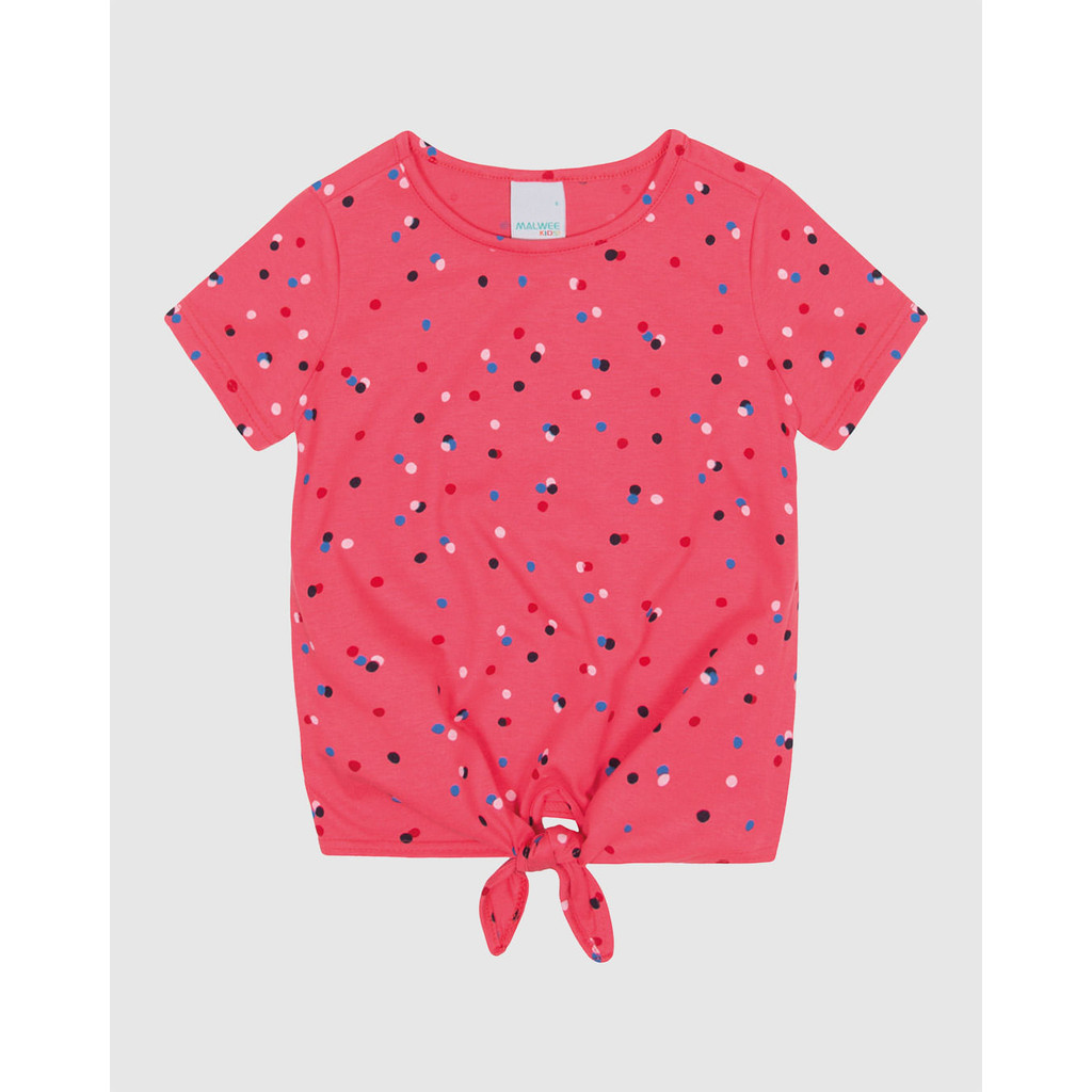 Blusa Listrada Meia Malha Menina Malwee Kids