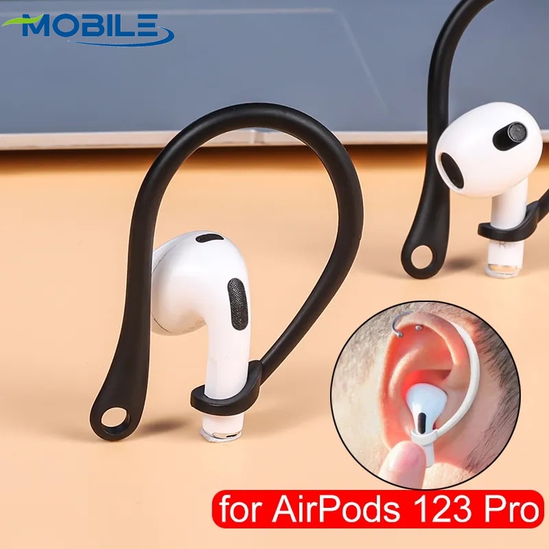 Suporte Para Fone De Ouvido Sem Fio/Ganchos Anti-Perda De Silicone Macio/Gancho De Orelha Queda Esportivo Ajustável/Alça