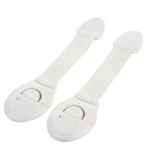 Kit 2 Trava Porta E Gaveta Vaso Multiuso Tecido Branco em Oferta na Shopee