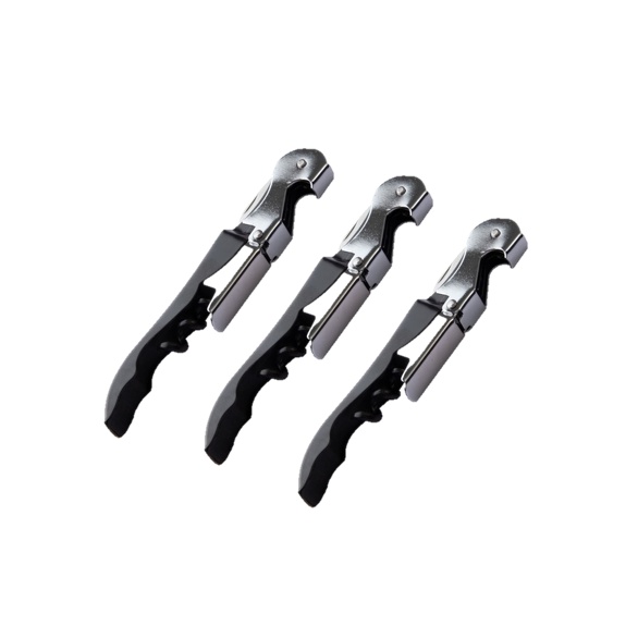 Kit 3 Abridor De Garrafa Vinho Saca Rolhas Aço Inox - Home & Living