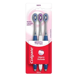 Escova Dental Colgate Gengiva Therapy com 3 unidades
