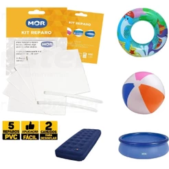 Kit Reparo Colchão Inflável Boia Piscina Conserto Tampa Furo Remendo PVC