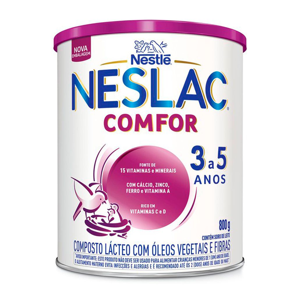 Neslac Comfor Composto Lácteo 800g em Oferta na Shopee