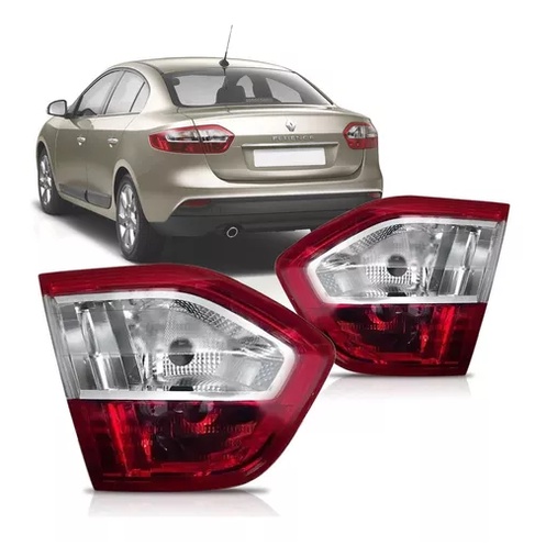 Lanterna Traseira Mala Fluence 2010 11 12 13 14 2018 Sem Led