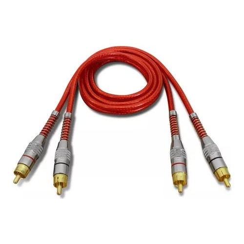 Cabo Rca Techone Blindado Vermelho 1 Metro Original em Oferta na Shopee