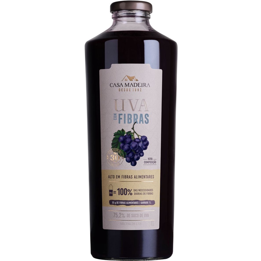 NÉCTAR DE UVA +FIBRAS CASA MADEIRA 1L