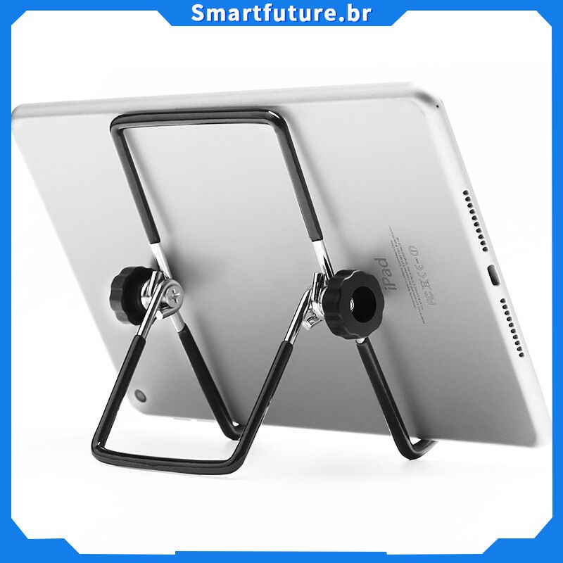 Suporte para tablet com visualização em vários ângulos de design inovador Suporte para tablet com design elegante para IPad Qualidade premium Fácil de usar Suporte universal para tablet de metal IPad Samsung Suporte Smartfuture