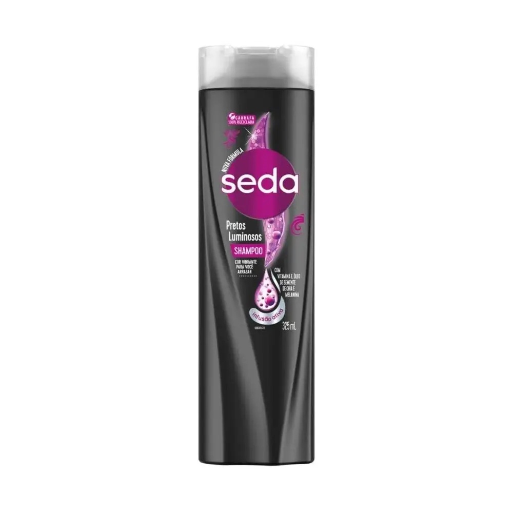 Shampoo Seda Pretos Luminosos 325Ml em Oferta na Shopee