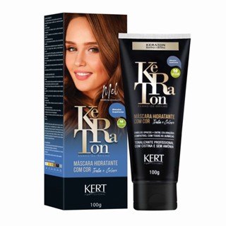 Tonalizante Banho De Brilho Keraton Mel - Marrom Dourado