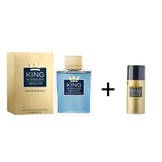 Antonio Banderas King Of Seduction Absolute 200ml + Deo 150ml em Oferta na Shopee