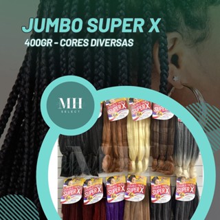 KIT 10 Jumbos Super X 399gr Super Jumbo Box Braids Tranças
