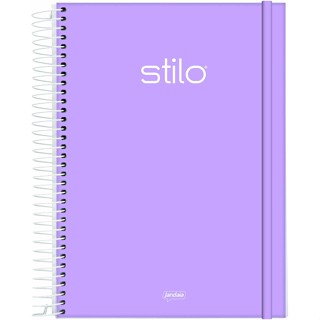 Caderno Espiral Stilo C/elástico Jandaia 1 Materia 80 Folhas