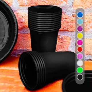 Copo Descartável 440ml Balada Colorido 90 un