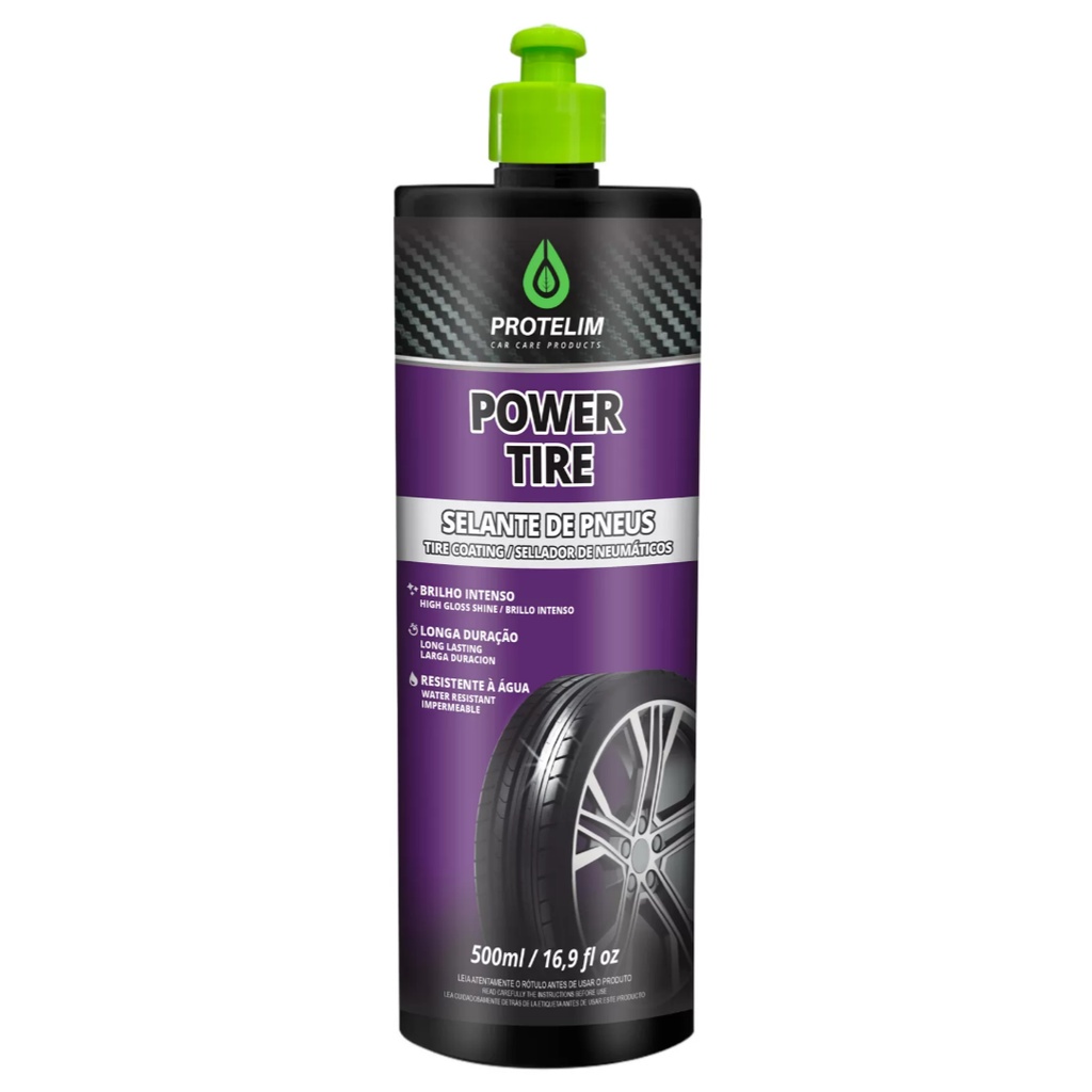 Protelim Power Tire Pretinho Selante Para Pneu  500ml