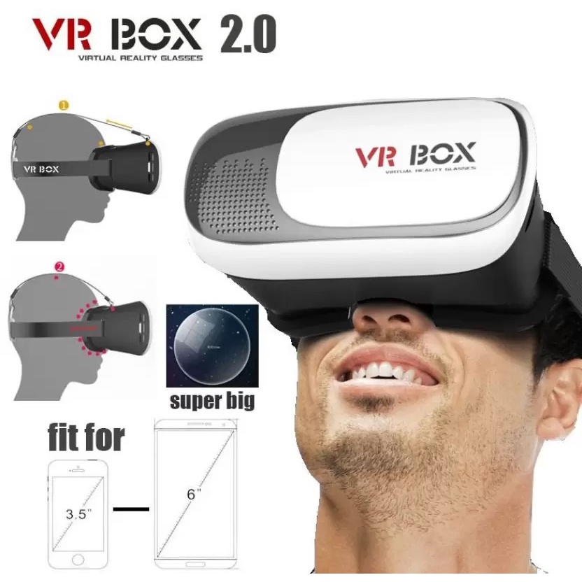 Óculos Realidade Virtual 3D  Com Controle Para Jogos Celular