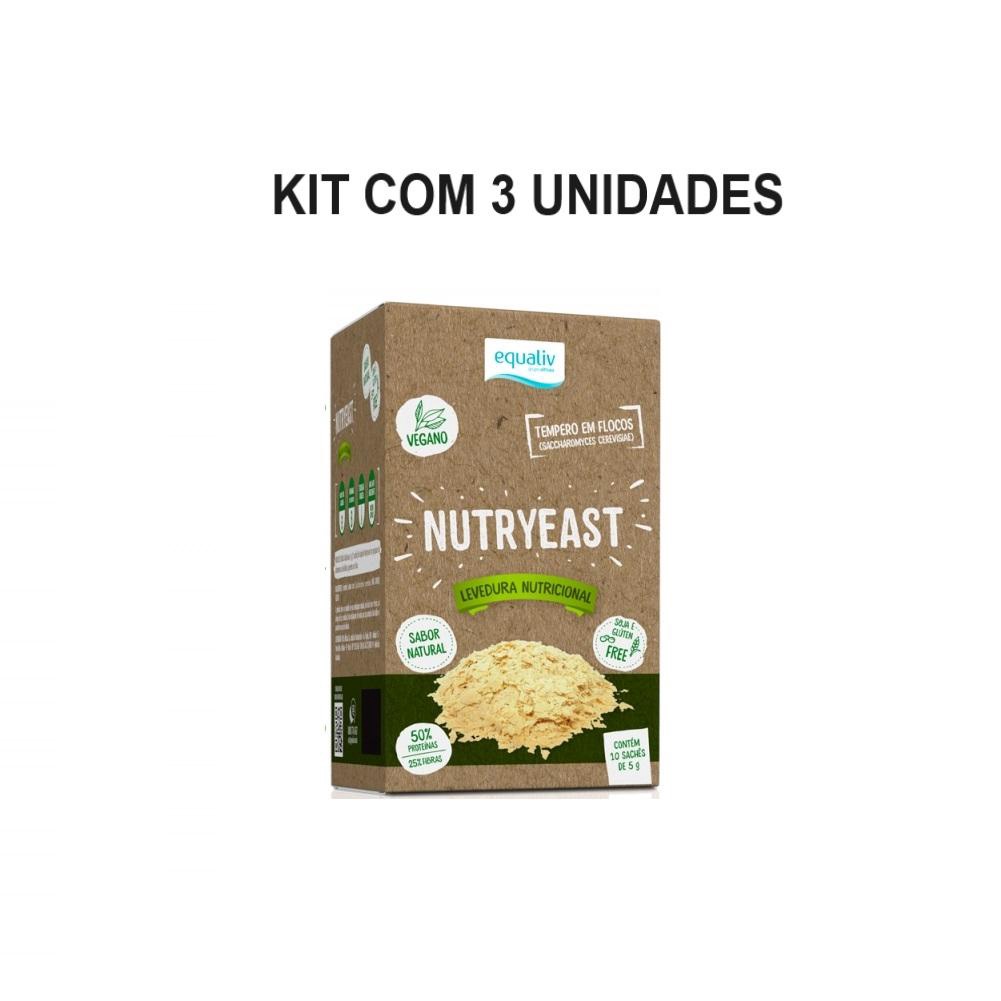 Kit Nutryeast Levedura Nutricional Equaliv 3 Cx C/ 10 Sachês