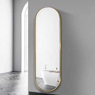 Espelho Oval Decorativo Com Moldura Corpo Inteiro 100x30 Top