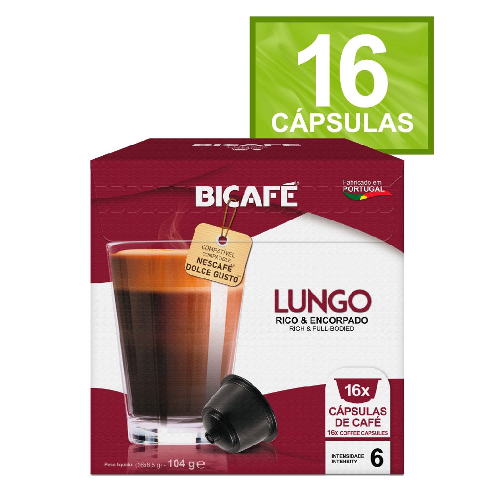 Cápsula De Café Bicafé Lungo P/ Máquinas Dolce Gusto* em Oferta na Shopee