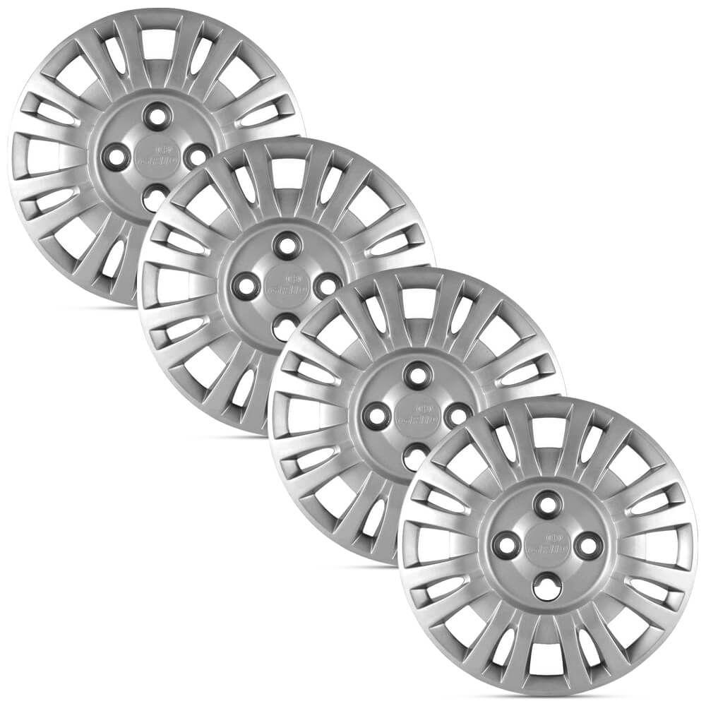 Jogo 4 Calota Modelo Original Fiat Uno Prata Aro 13 Grid em Oferta na Shopee