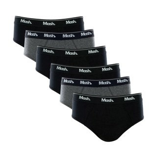 Kit 6 Cuecas Slip Mash 10.04 Algodão - PT02