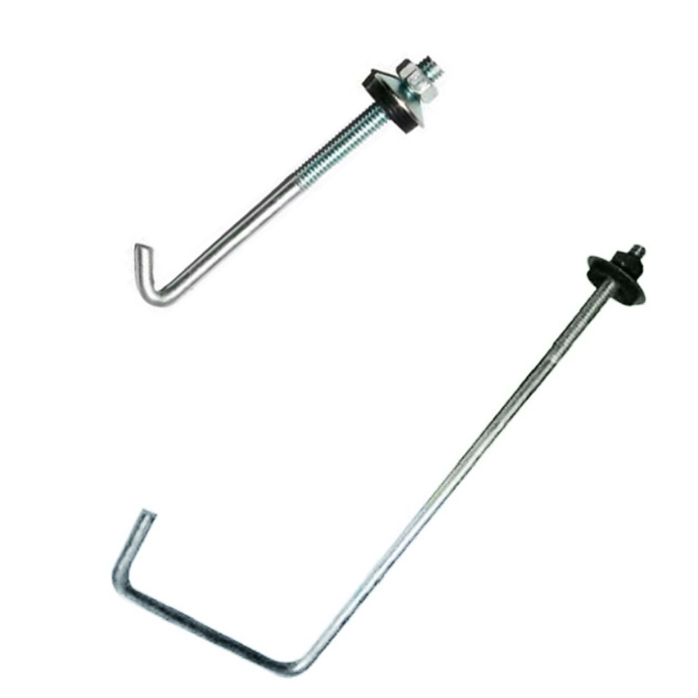 Jogo De Hastes Para Telha Tipo J Ou Tipo Jotinha Galvanizada Pacote Com 100 Unidades em Oferta na Shopee