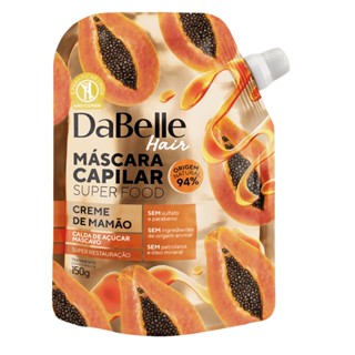 DaBelle Super Food Máscara Creme Mamão e Calda Mascavo 150g