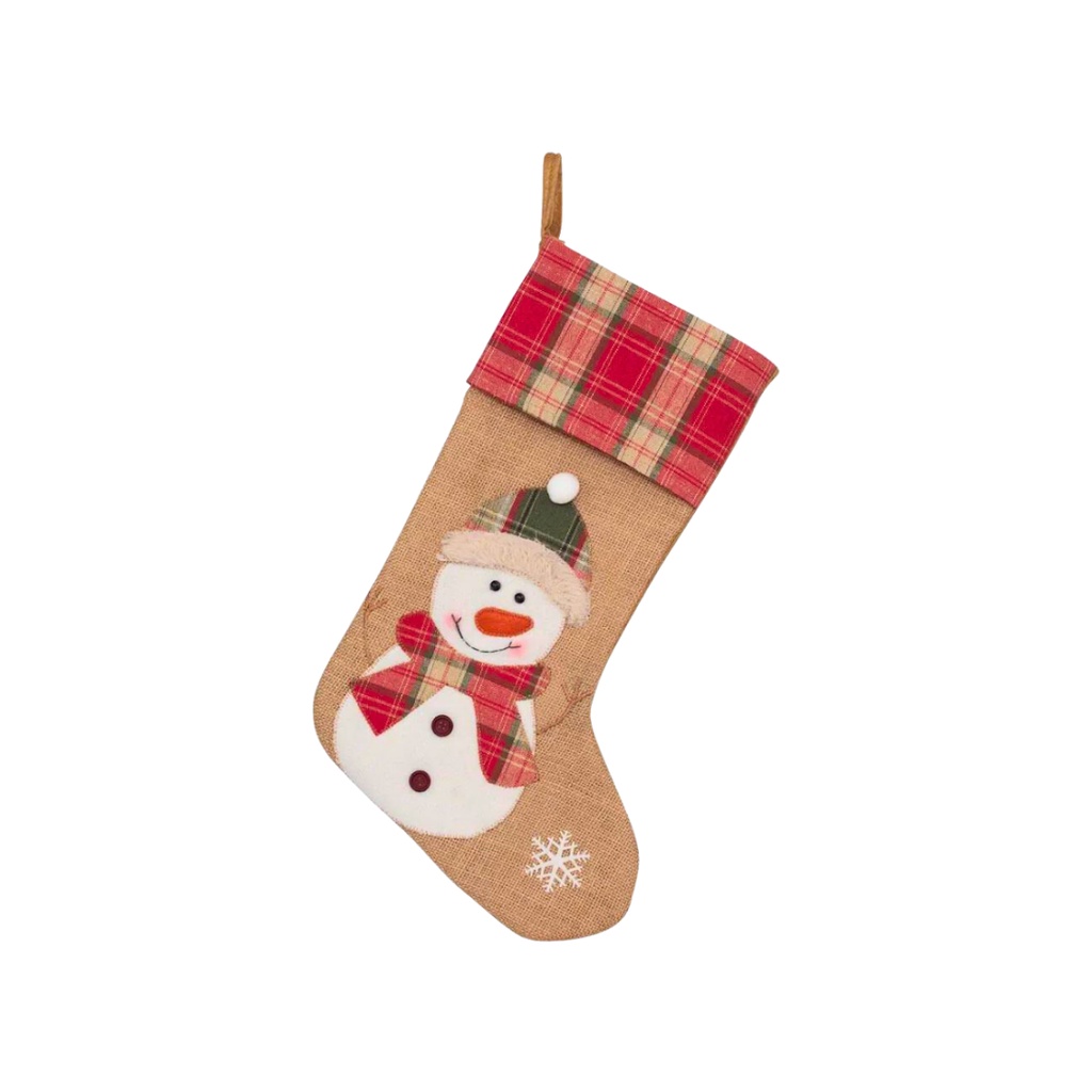 Decoração Bota Natalina Pendente Boneco De Neve Em Tecido Enfeite Porta Presente Pendurar Porta Parede Lareira