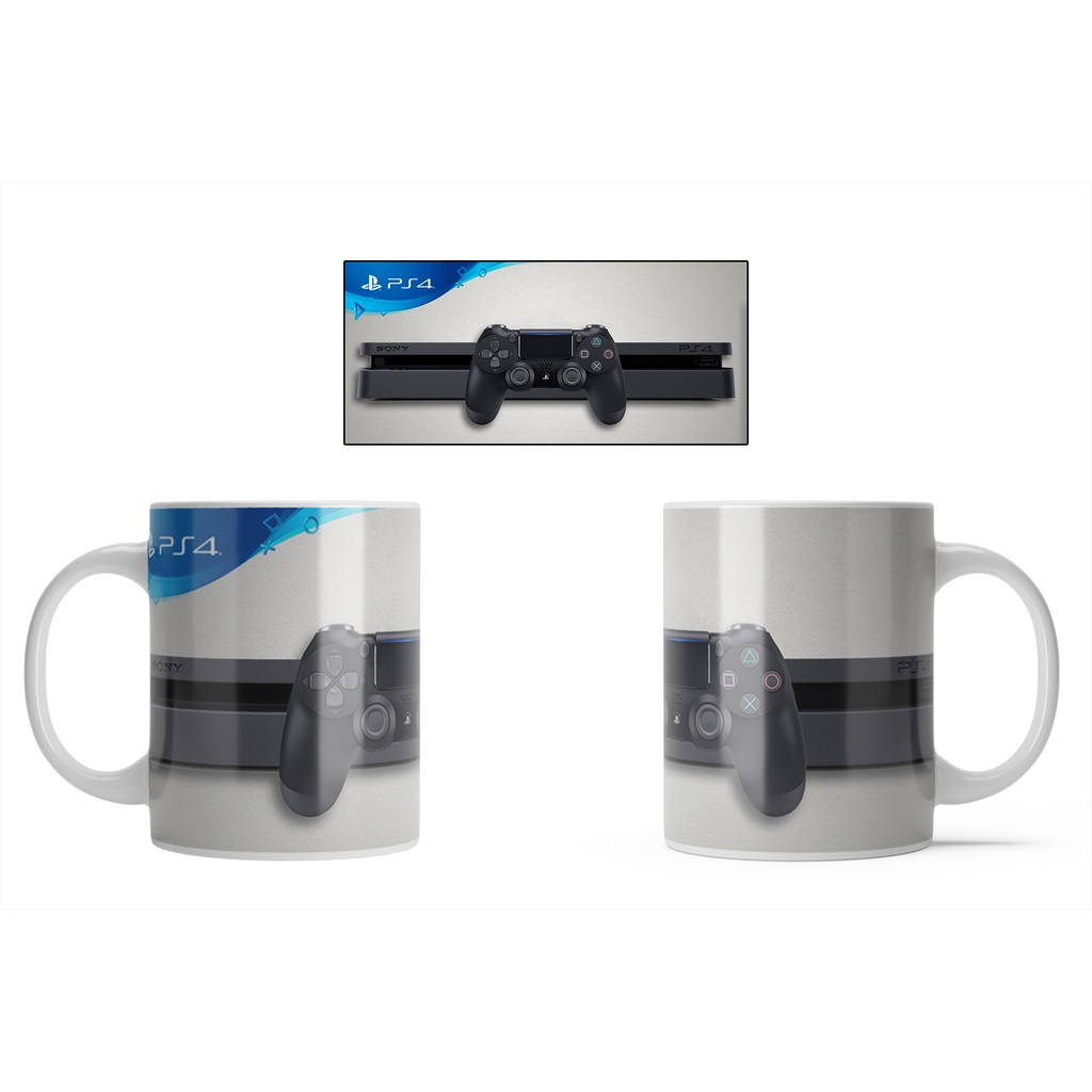 Caneca Branca Games Marcas Xbox Ps5 Atari Sega Nintendo Estilo 2