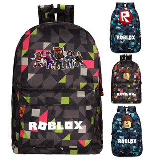 Mochila escolar para crianças Roblox Unisex para laptop/viagem/mochila adolescente/menino