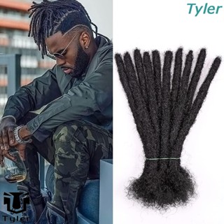 TYLER 1 Pcs Dreadlock Preto Cacheado Fofo Sintético Extensões De Cabelo Fibra Afro Mulheres Homens Kinky Bulk Braids