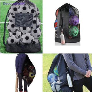 Decorationbt Saco De Bolas De Futebol Em Malha Basquetebol Extra Grande Com Zipper Pocket Volleyball Football Net Pack Gym Bags Novo